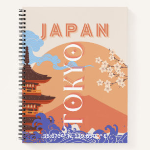 Tokyo Japan Travel Art Notebook