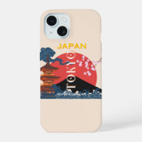 Tokyo Japan Travel Art, Retro Travel Art