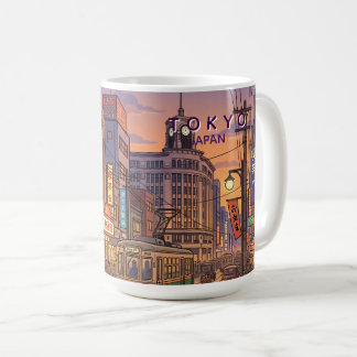 Tokyo Japan Travel Art Vintage Coffee Mug