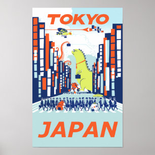 Tokyo, Japan travel poster