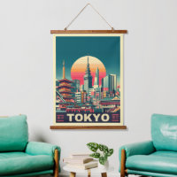 Tokyo Japan travel RETRO skyline gifts