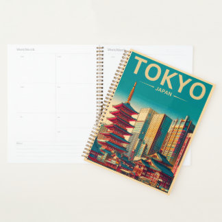 Tokyo Japan travel vintage gifts Planner