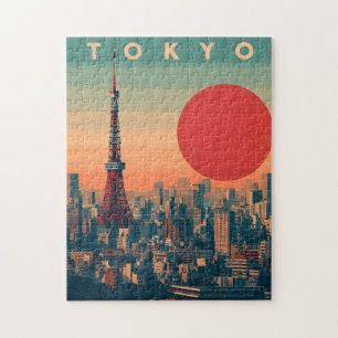 Tokyo Japan vintage Jigsaw Puzzle