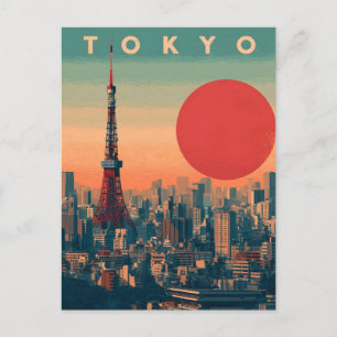 Tokyo Japan vintage Postcard