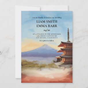 Tokyo Japanese Wedding Invitation