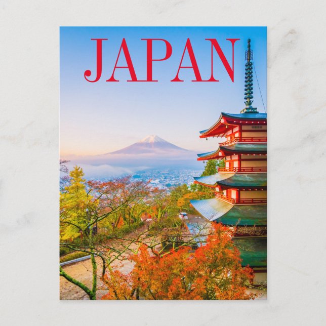 Tokyo Japon | Carte postale du Mont Fuji (Devant)