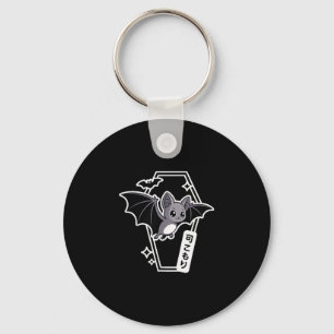 Tokyo Kawaii Bat - Creepy Cute Coffin Pastel Goth  Keychain