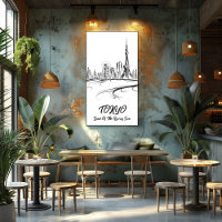 Tokyo: Land of the Rising Sun - Linear Art