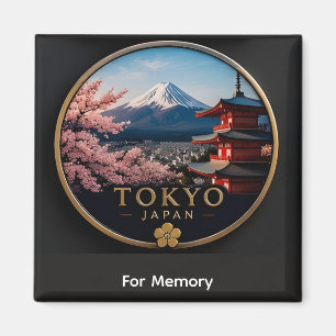 🧲 Tokyo Landmarks Travel Keepsake Japan ⛩️ Magnet
