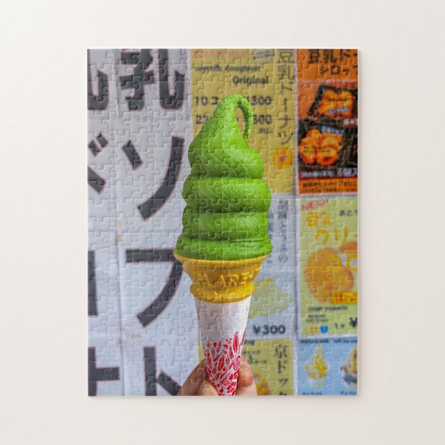 Tokyo Matcha Swirl Puzzle by Grubshots (Vertical)
