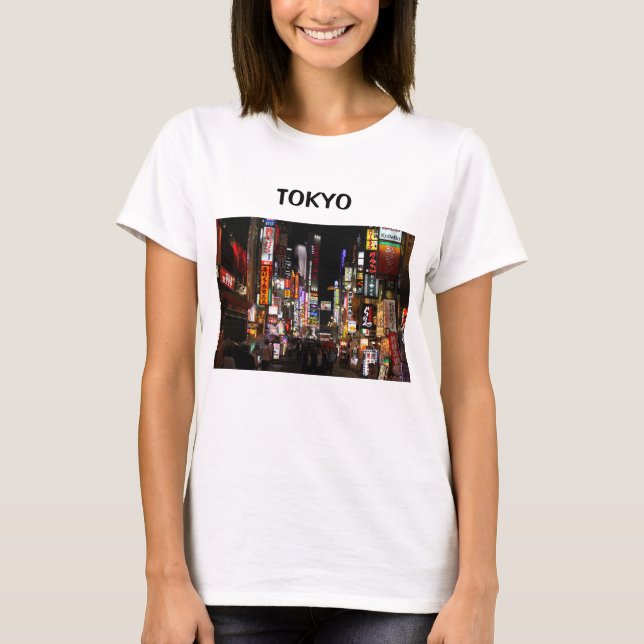 Tokyo neons by night Japan T-Shirt (Front)