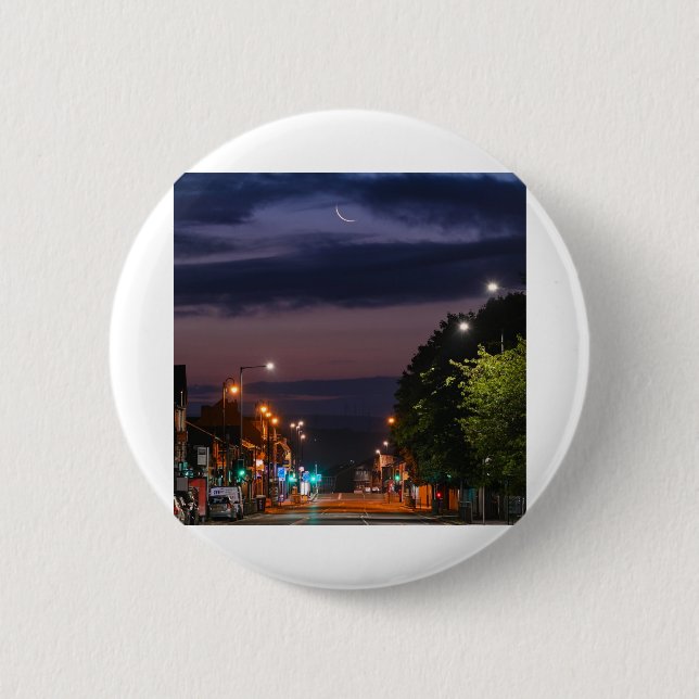 Tokyo night view 2 inch round button (Front)