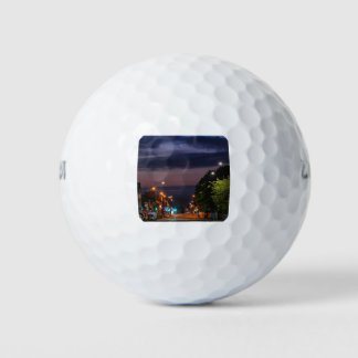 Tokyo night view golf balls
