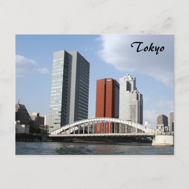 tokyo river bridge postcard (Front)