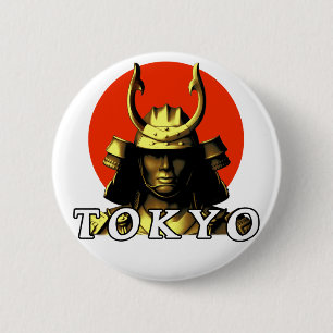 Tokyo Samurai Japan 2 Inch Round Button