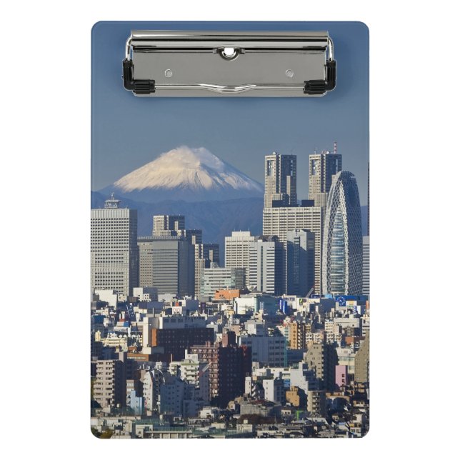 Tokyo, Shinjuku District Skyline, Mount Fuji Mini Clipboard (Front)