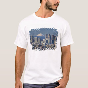 Tokyo, Shinjuku District Skyline, Mount Fuji, T-Shirt