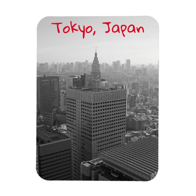 Tokyo skyline magnet (Vertical)