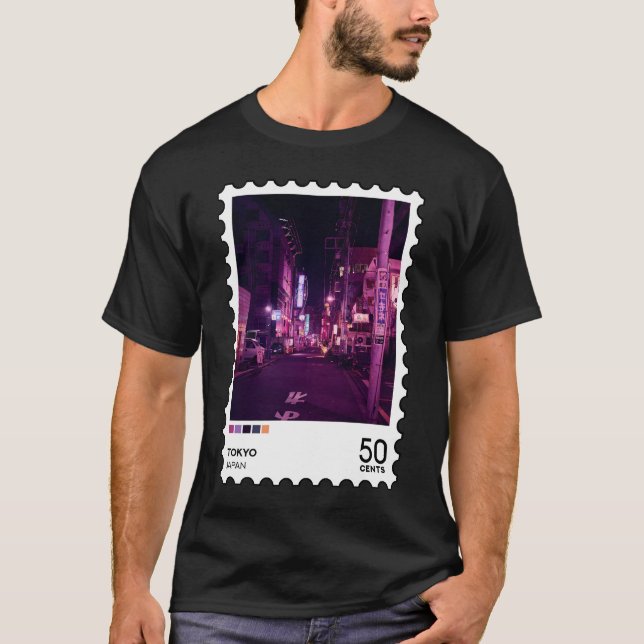 Tokyo Stamp  T-Shirt (Front)