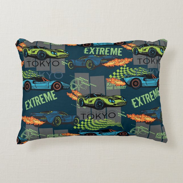  Tokyo Street Racing Pattern Accent Pillow (Front)