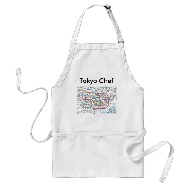 Tokyo Subway Map Chef Standard Apron (Front)
