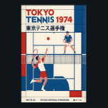 Tokyo Tennis Poster Vintage Sports Graphic (Blue<br><div class="desc">Tokyo Tennis Poster Vintage Sports Graphic (Blue Red White) japandi wall art, mount fuji print, mid century modern, bauhaus poster, abstract geometric art, vintage racing poster, formula 1 decor, retro grand prix, minimalist botanical, tropical floral art, retro travel poster, vintage food print, custom sports poster, surreal space poster, animal wall...</div>