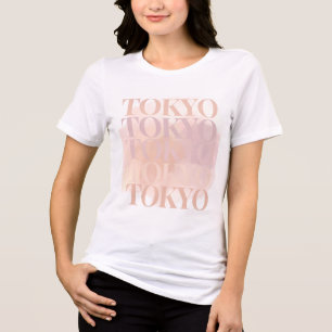 Tokyo Text Graphic T-Shirt Tri-Blend Shirt