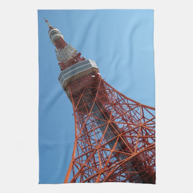 Tokyo Tower 東京タワー Kitchen Towel (Vertical)