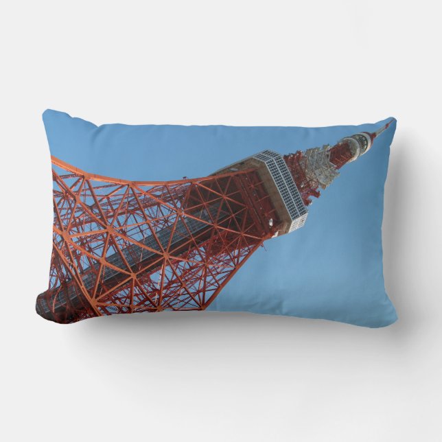 Tokyo Tower 東京タワー Lumbar Pillow (Front)