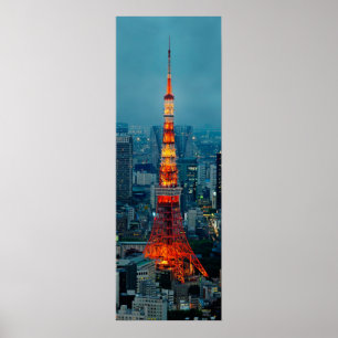 Tokyo Tower at sunset Poster