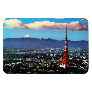 Tokyo Tower & Mt. Fuji (1960) Magnet