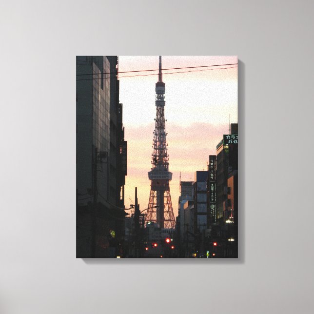 Tokyo Tower Sunrise 東京タワー日の出 Canvas Print (Front)