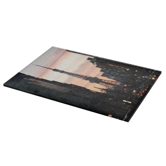Tokyo Tower Sunrise 東京タワー日の出 Cutting Board (Corner)