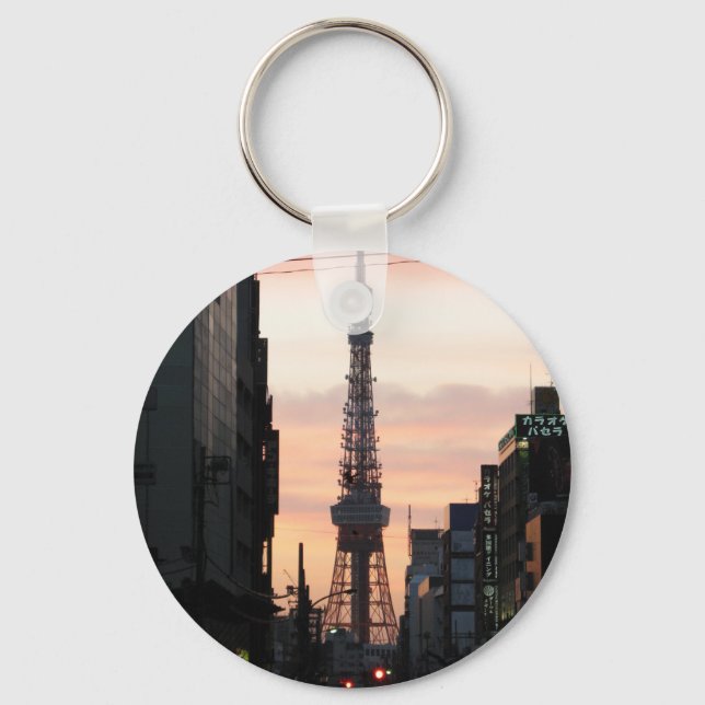 Tokyo Tower Sunrise 東京タワー日の出 Keychain (Front)