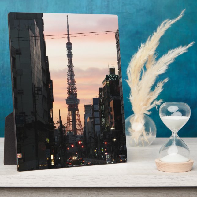 Tokyo Tower Sunrise 東京タワー日の出 Plaque (Side)