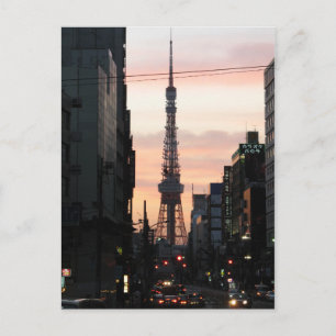 Tokyo Tower Sunrise 東京タワー日の出 Postcard