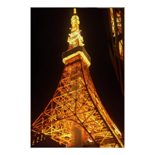 Tokyo Tower – Winter Night Illumination Poster