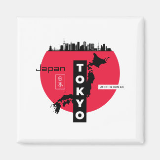 “Tokyo Twilight - Urban Chic Postcard” Magnet