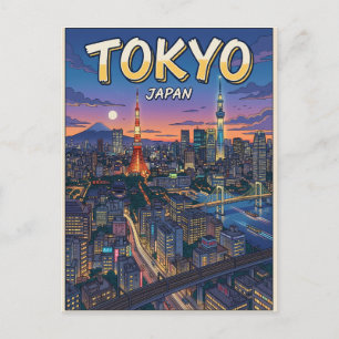 Tokyo Vintage Anime Travel Postcard
