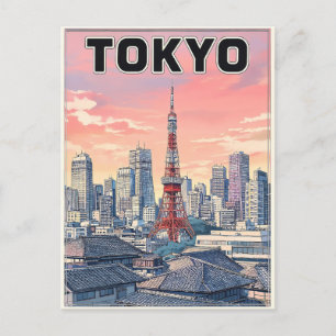 Tokyo Vintage Anime Travel Postcard