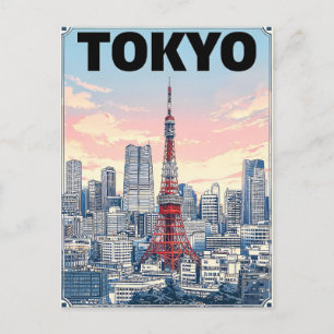 Tokyo Vintage Anime Travel Postcard