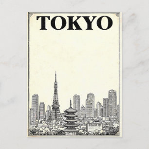 Tokyo Vintage Anime Travel Postcard