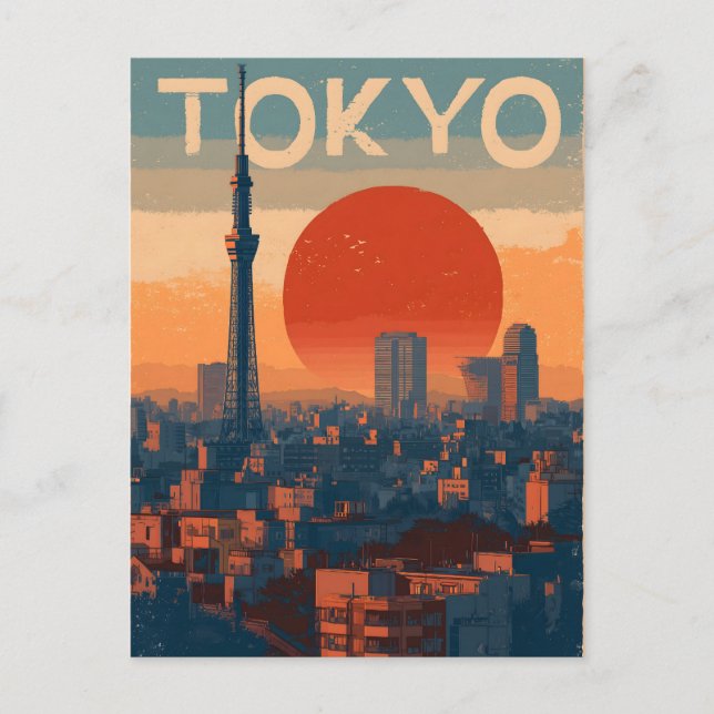 Tokyo vintage postcard (Front)