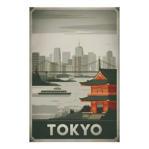 Tokyo vintage poster