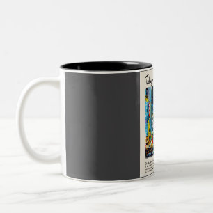 Tokyo Watercolour Travel  Two-Tone Coffee Mug