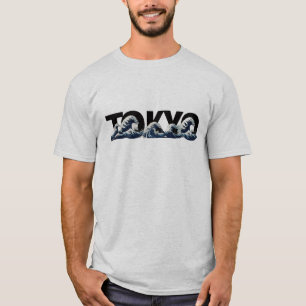 Tokyo Wave Graphic Men’s T-Shirt Japanese Ocean