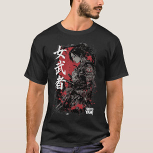 Tokyo Yami – Female Samurai Warrior with Japanese T-Shirt