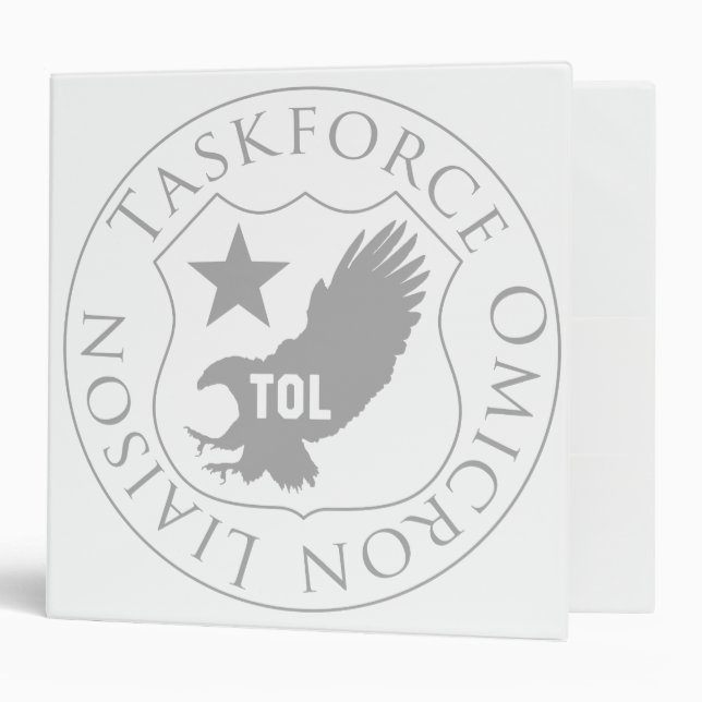 ToL shield (2), grey on 2-inch binder (Front/Inside)