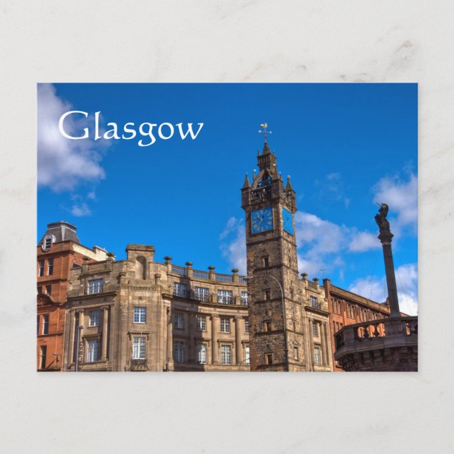 Tolbooth Steeple, Glasgow Cross, Glasgow Postcard (Front)