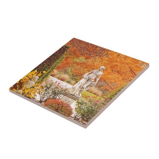 "TOLEDO BOTANICAL GARDEN AGLOW IN AUTUMN TILE (Side)
